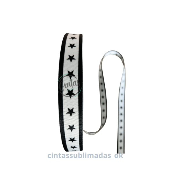Estrellas con bordes negros 25mm