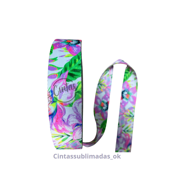 FLUO Flores rosa 40mm