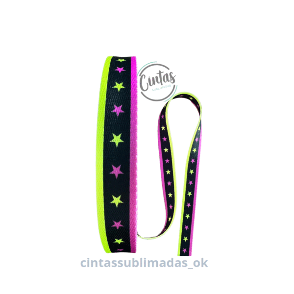 FLUO estrellas colores 25mm