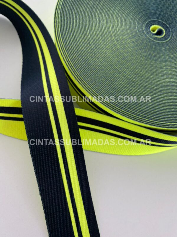 FLUO amarillo y negro reversible 40mm SALE! - Imagen 2