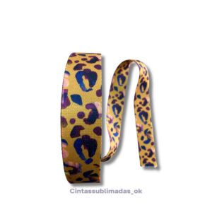 Leopardo ocre y azul 40mm