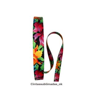 Fluo Flores negra reversion 25mm