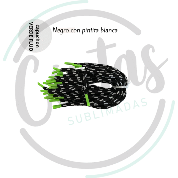 Negro pintita blanca- capuchón verde x50u