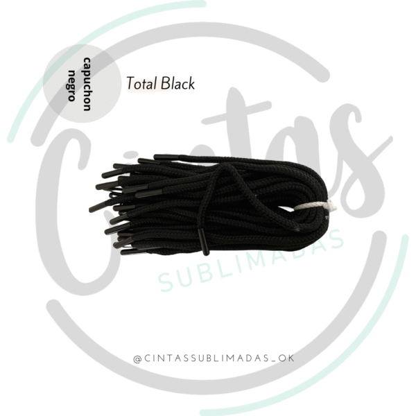 Total black- capuchón negro x50u
