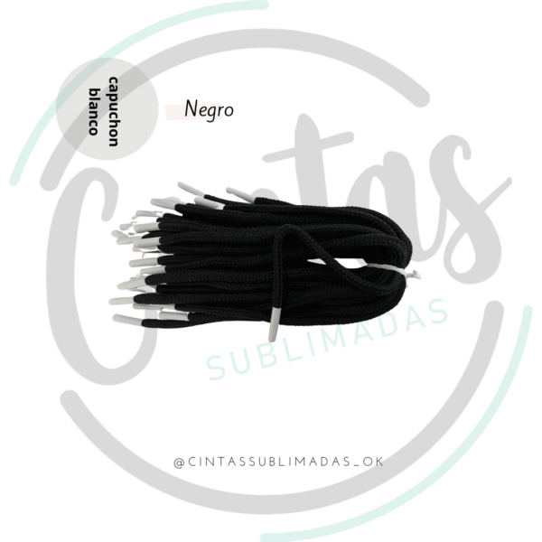 Negro - capuchón blanco x50u