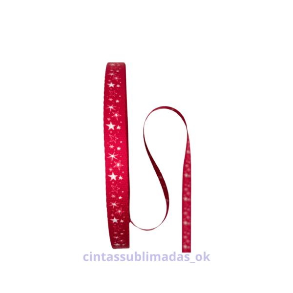 Fucsia con estrellitas blancas 15mm