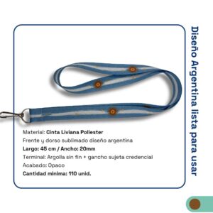 LLaveros Argentina Pack 110 ASF+PC cinta Liviana 20mm