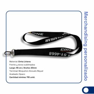 LLaveros Terminados Pack 110 M-Anzuelo Cinta LIVIANA 20mm
