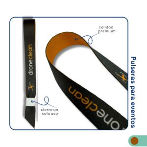 Pulseras para eventos Pack 300 cinta SEDOSA 15mm